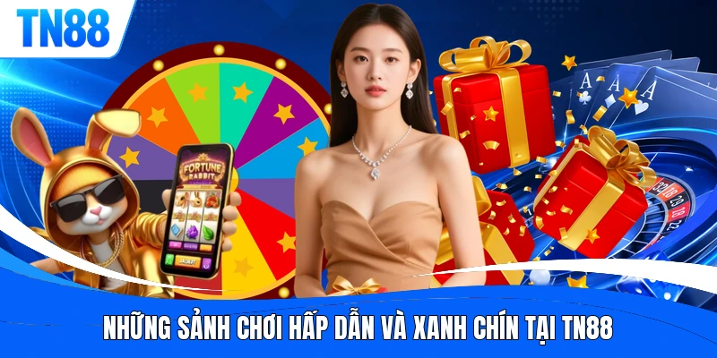 Những sảnh chơi hấp dẫn và xanh chín tại TN88